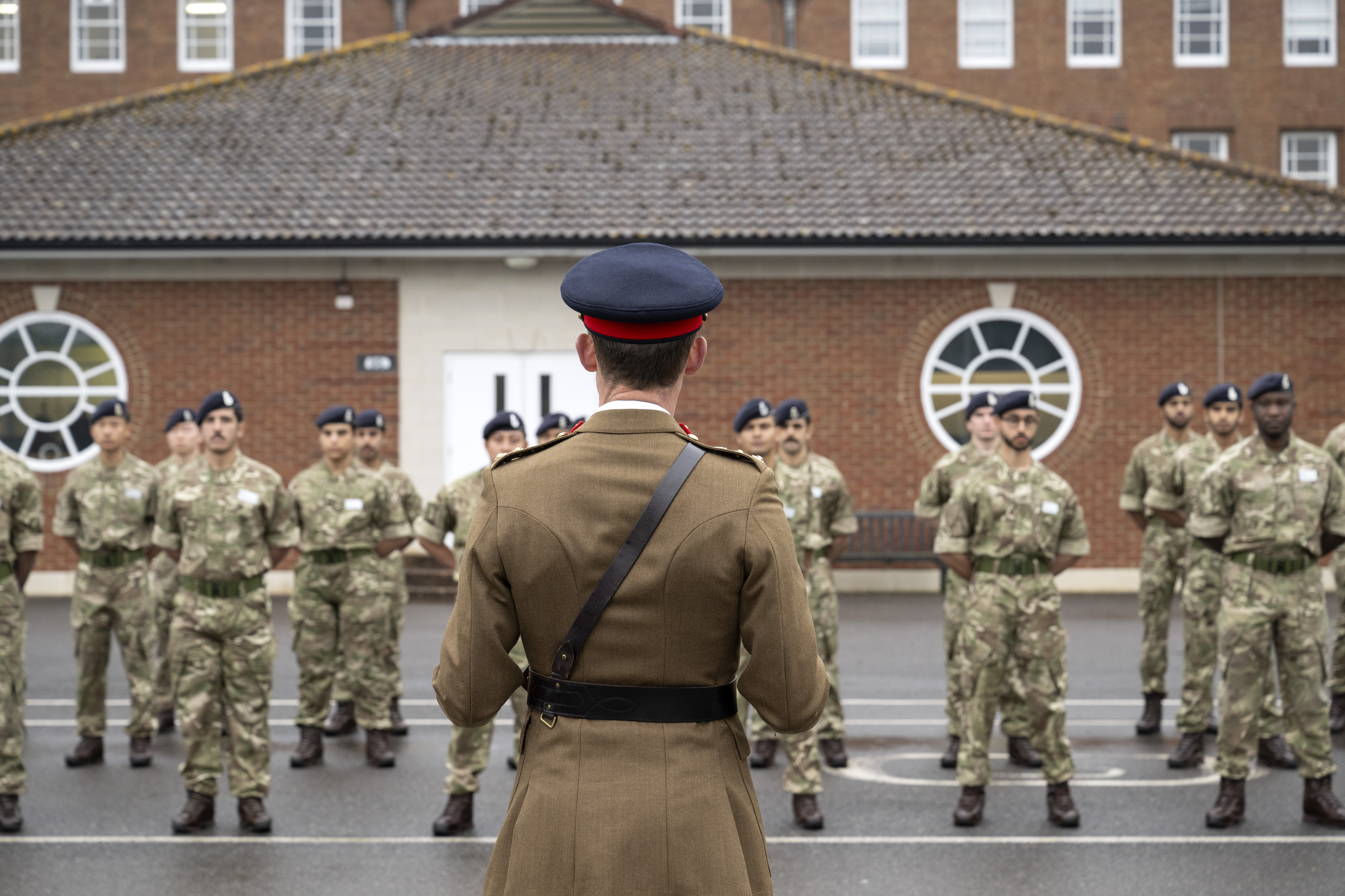 Officer Cadets been reviewed by the Inspecting Officer. 