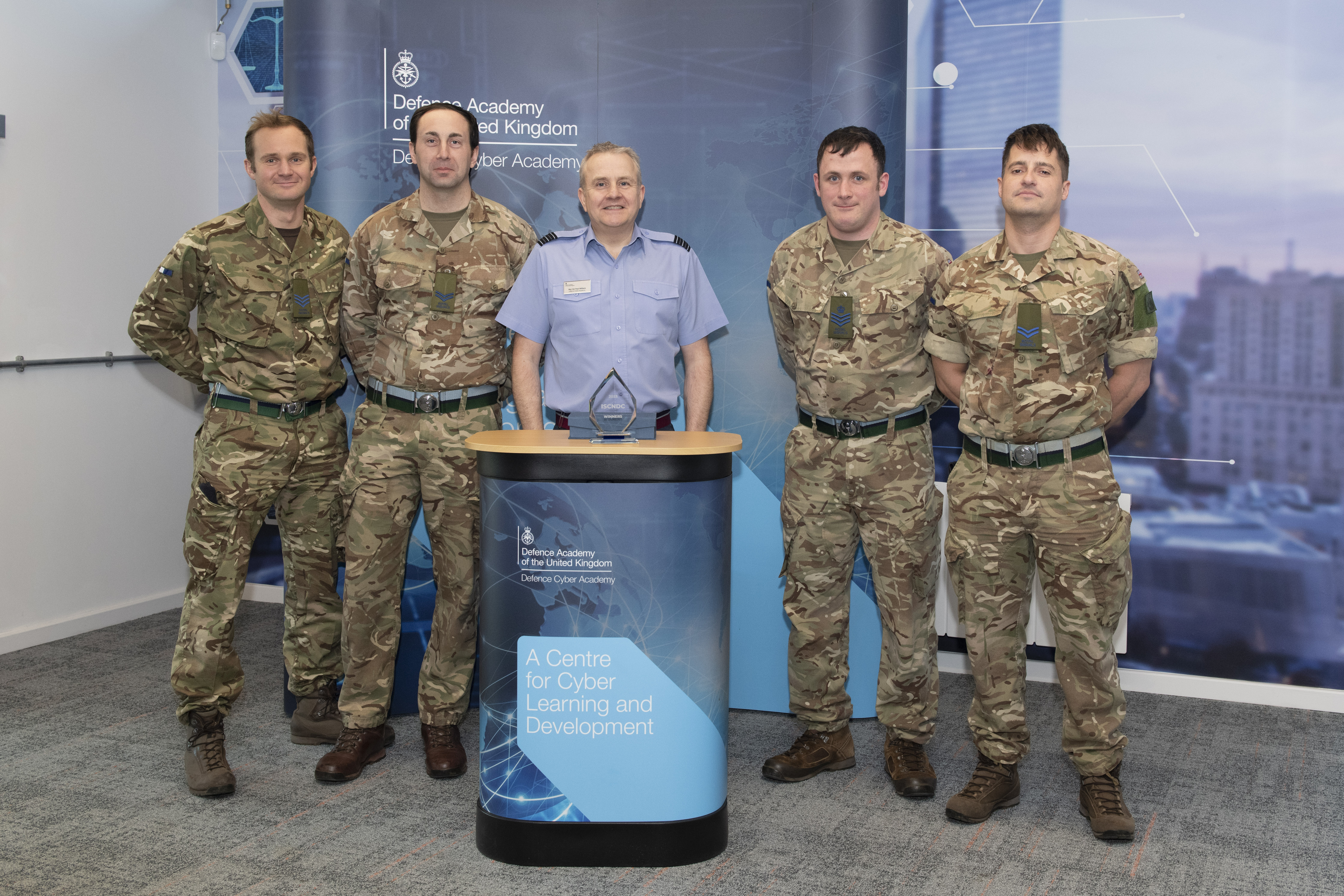 The Army team that won the cyber challenge.