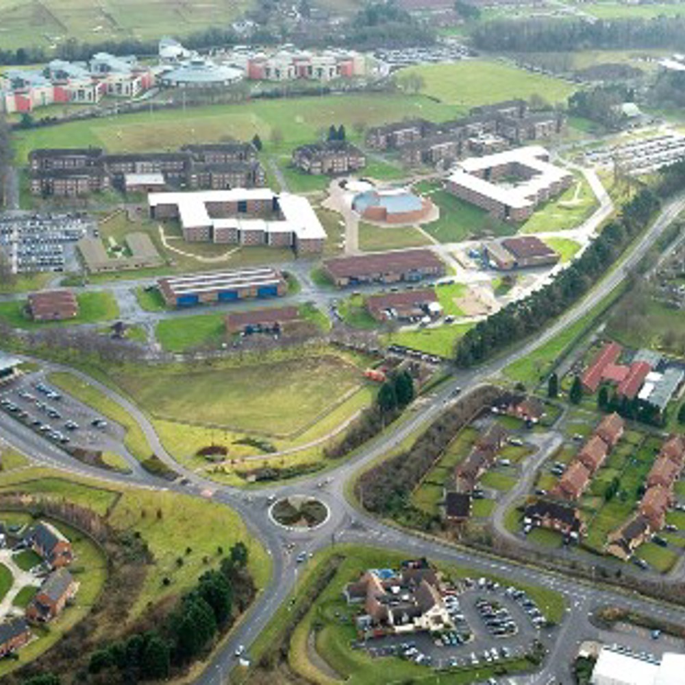 Aerial photo of the Defence Academy