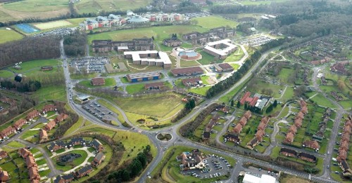 Aerial photo of the Defence Academy