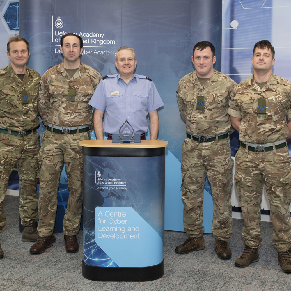 The Army team that won the cyber challenge.