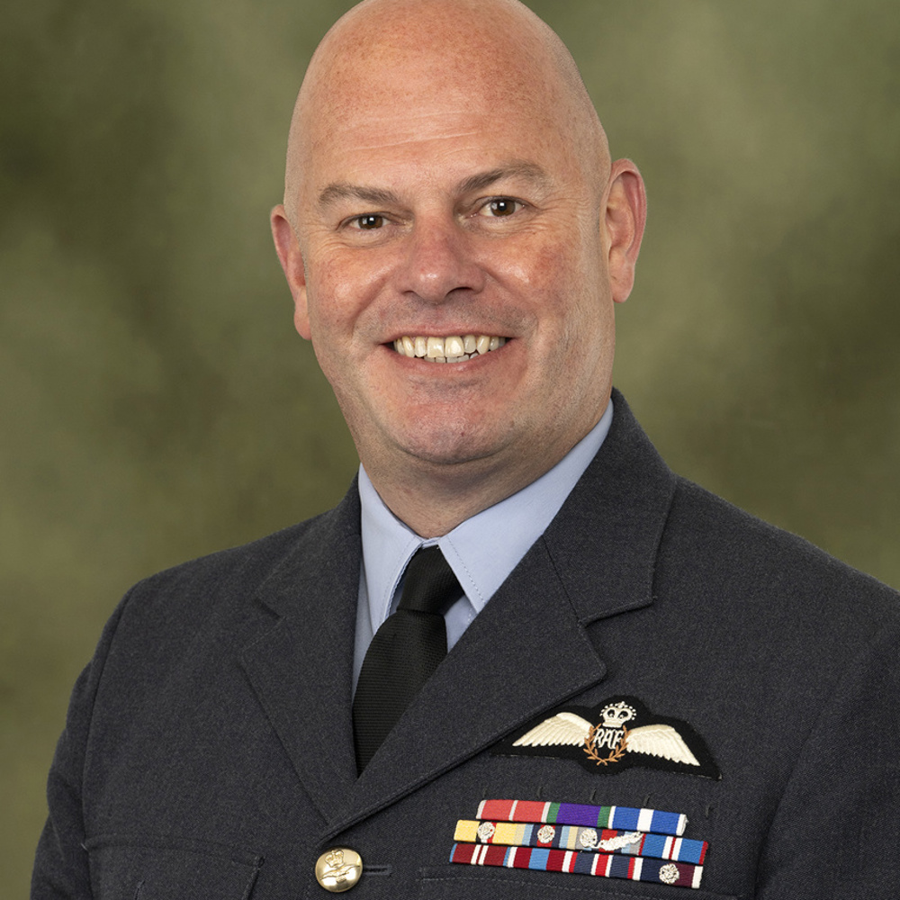 A headshot of an RAF Air Commodore. 